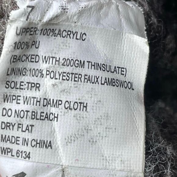 Muk Luks Womens Browns Aztec Knit Faux Lambswool Fur Winter Boot Thinsulate Sz 7 - Picture 10 of 10